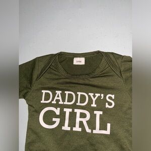 NWOT Daddy’s Girl Graphic Onesie